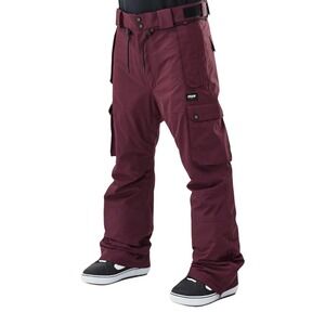 Dope Snow Iconic Snowboard Pants Don Burgundy H143905 Mens Large NWT